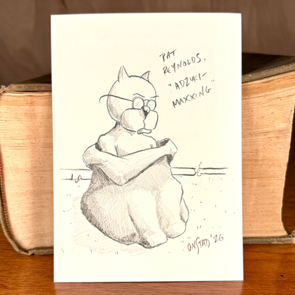 Pat, Adzuki-Maxxing, 5x7"