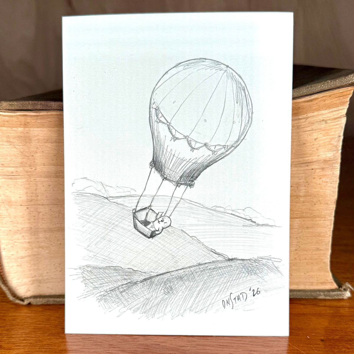 Philippe, Hot Air Balloonist, 5x7"