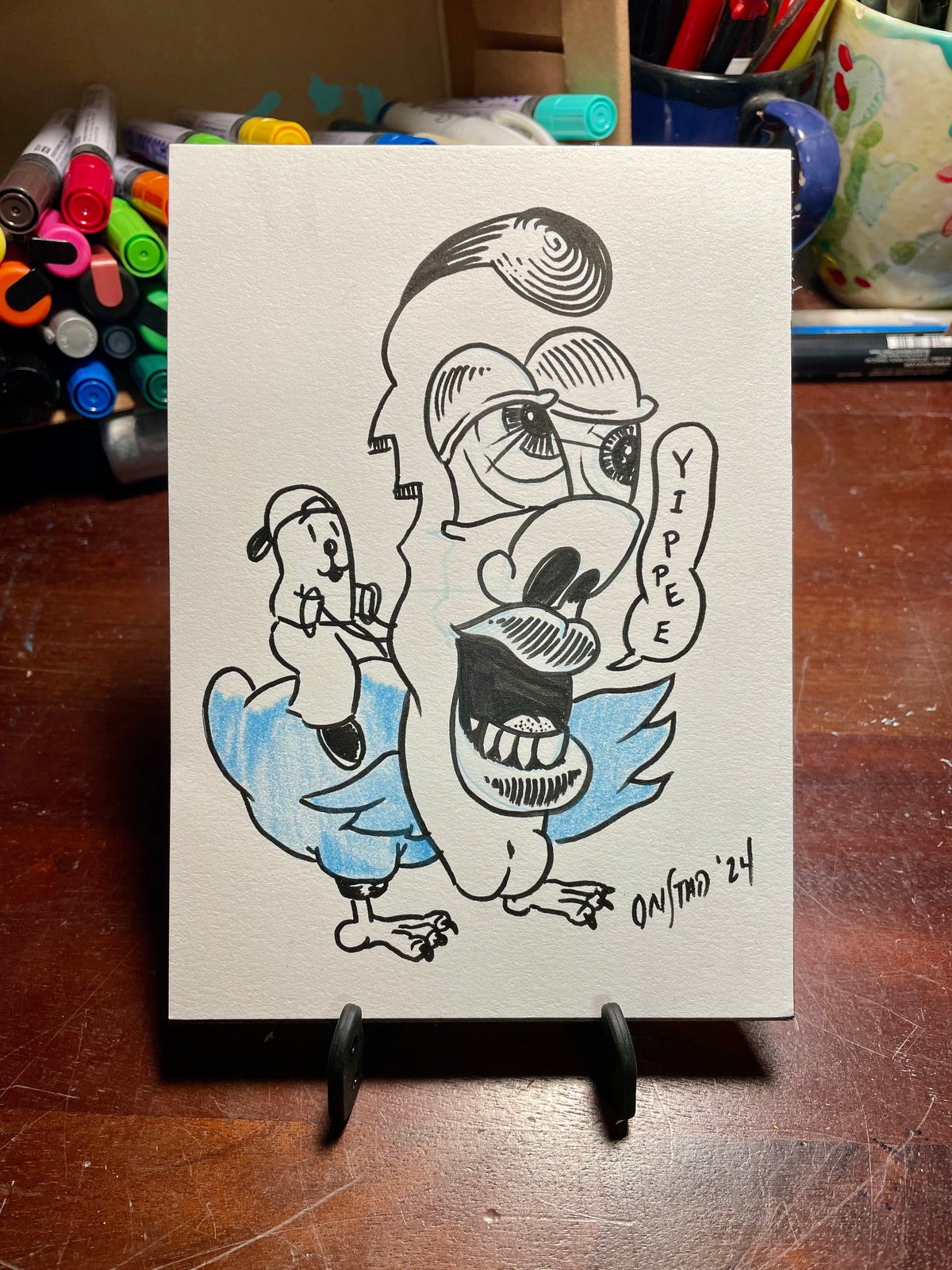 Philippe, Yippee Bird, 5x7"