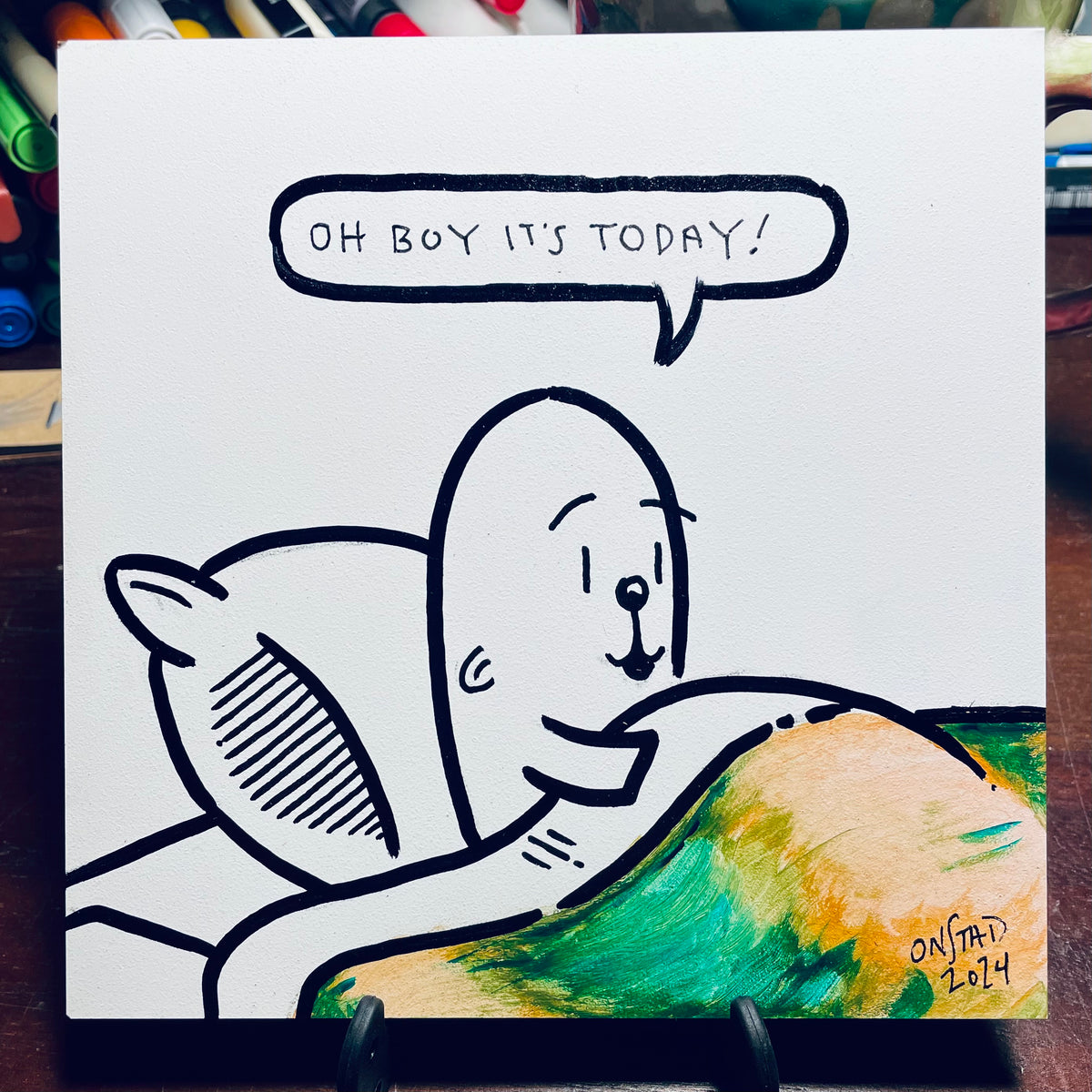Oh Boy It's Today - Beige