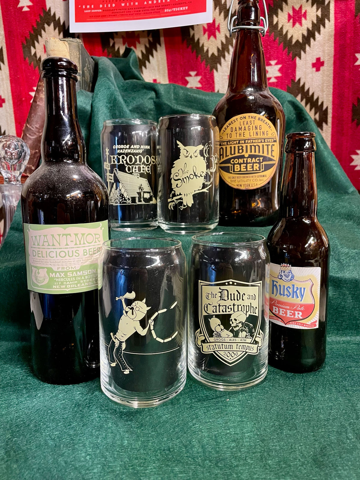 16oz Glass - Dude & Catastrophe