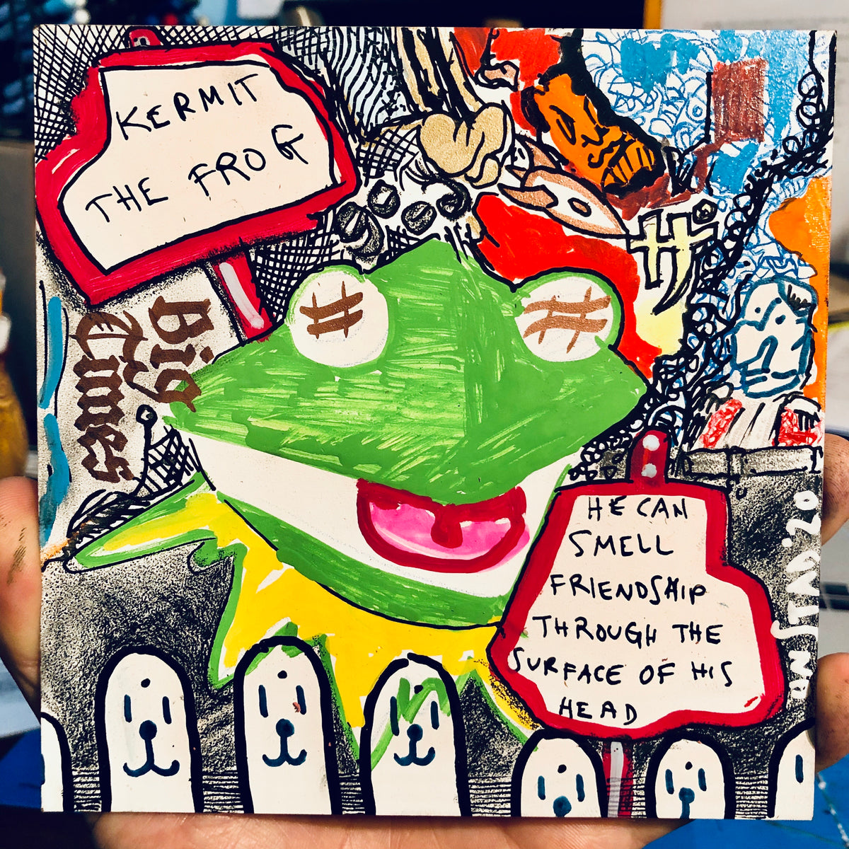 Start Board/blotter, The Surface of Kermit's Head, May 18, 2020