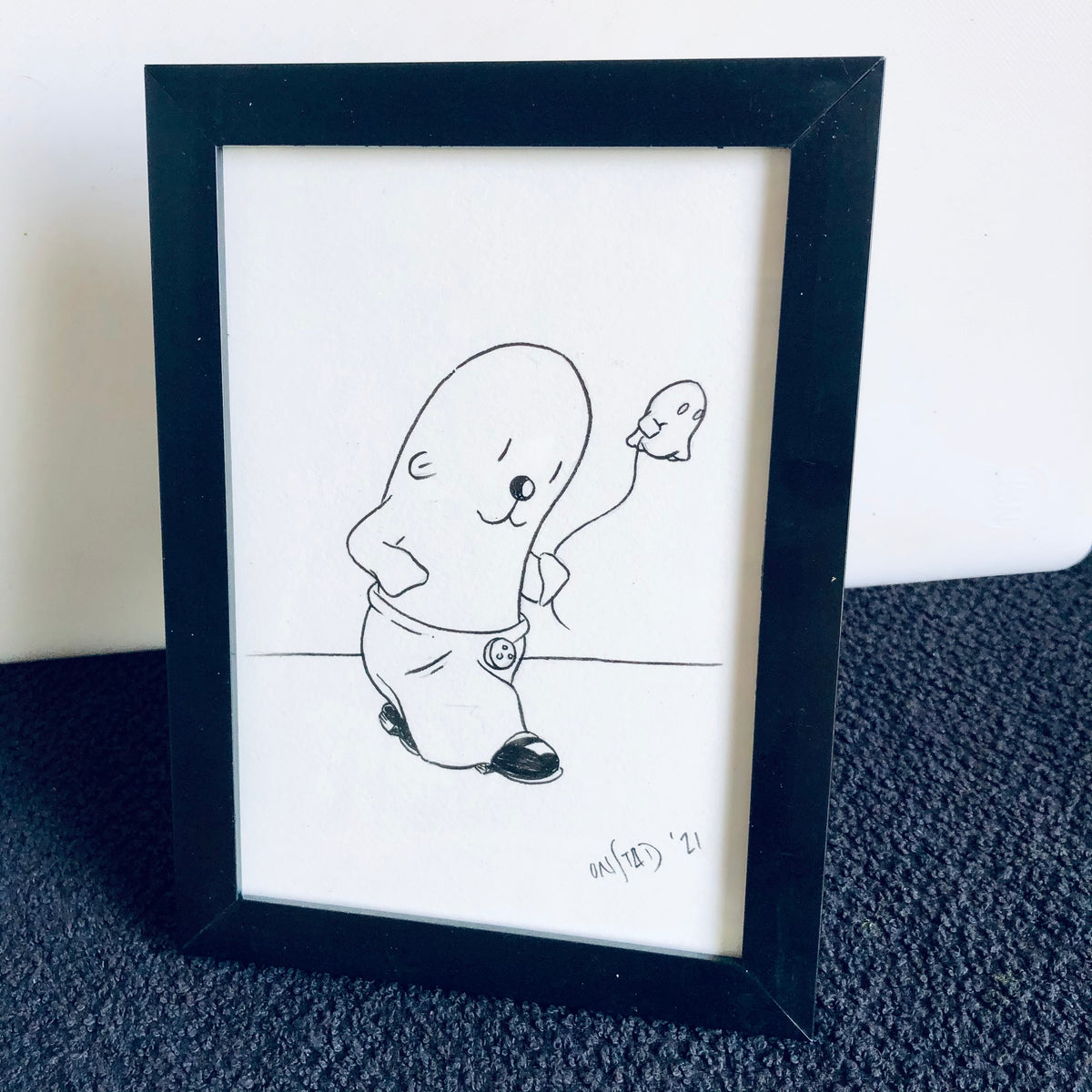 Framed Philippe Original - Walking the Ghost