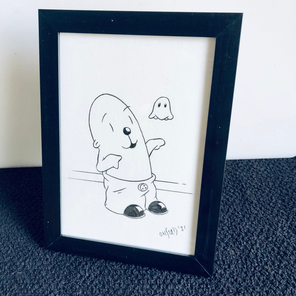 Framed Philippe Original - Lil Ghost Friend