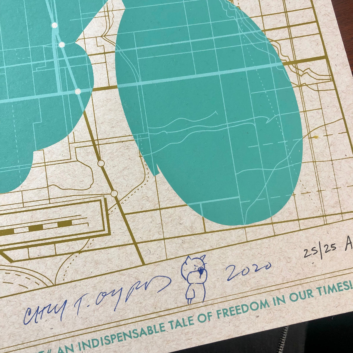 Great Outdoor Fight Silkscreen 2020, Artist's Proof (AP) No. 25/25