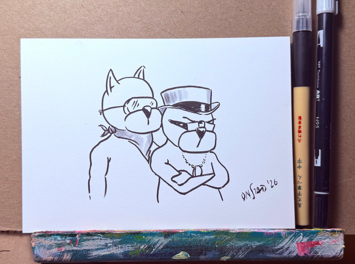 25th Anniv. Hand-drawn Reproduction, "Superclassic," 5x7"