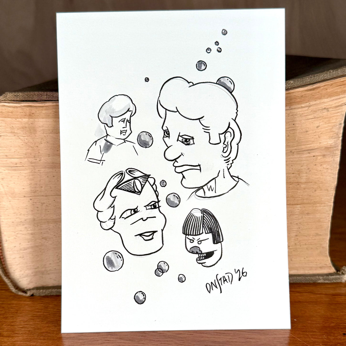 Chris's Doodles Which Do Not Relate To Achewood, 5x7"