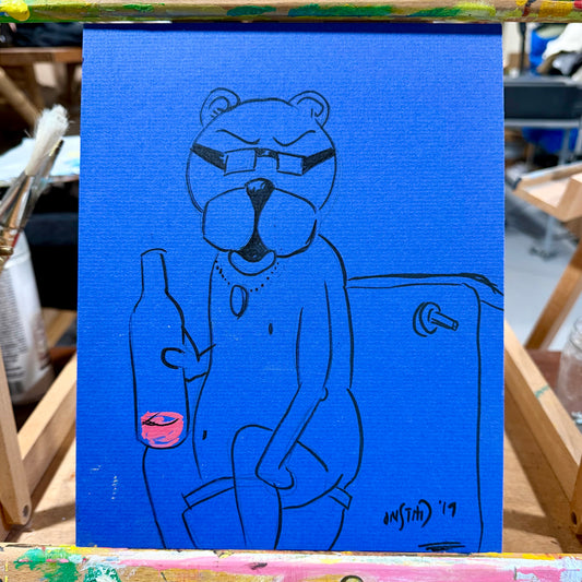 2019 - Ray, Interrupted Drinking On The Toilet 8x10”