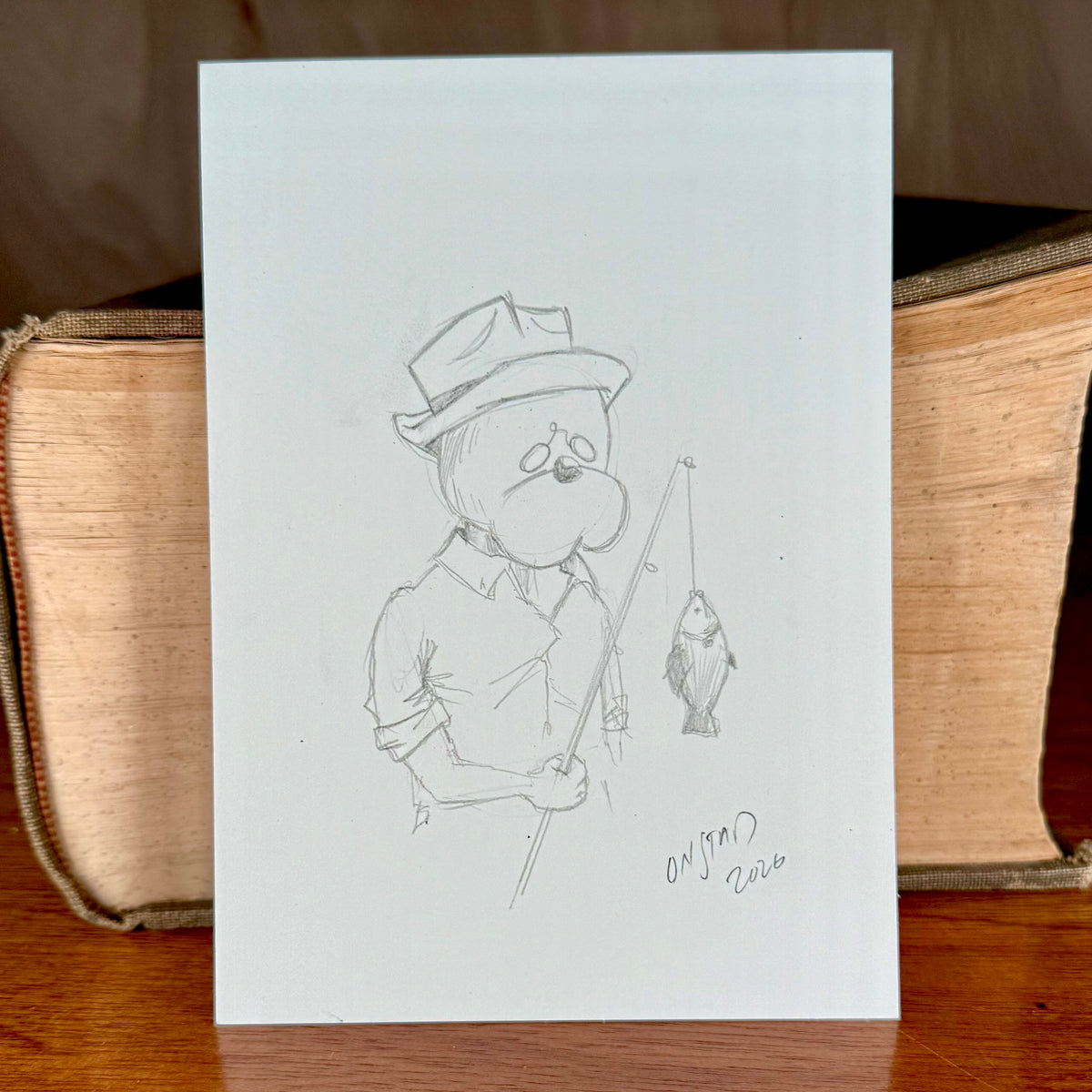 Connie, Gentle Fishersketch, 5x7"