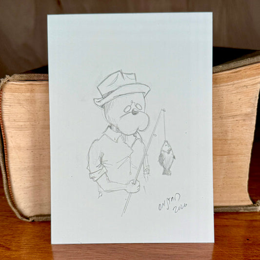 Connie, Gentle Fishersketch, 5x7"