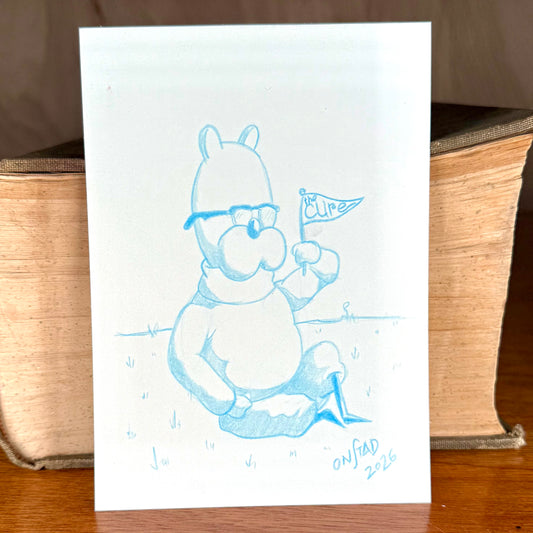 Téodor Still Carries A Flag For The Cure, 5x7"