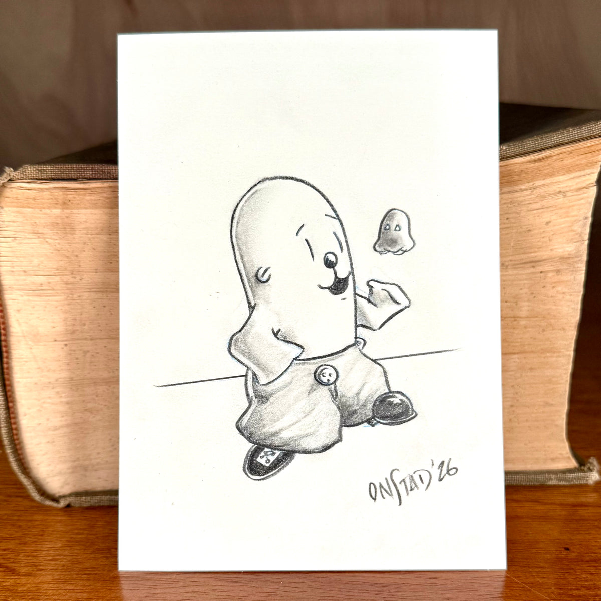 Philippe, Return of Tiny Ghost Friend, 5x7"
