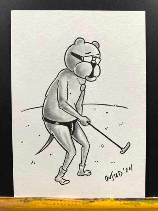 Ray, Putt For Dough, 5x7"