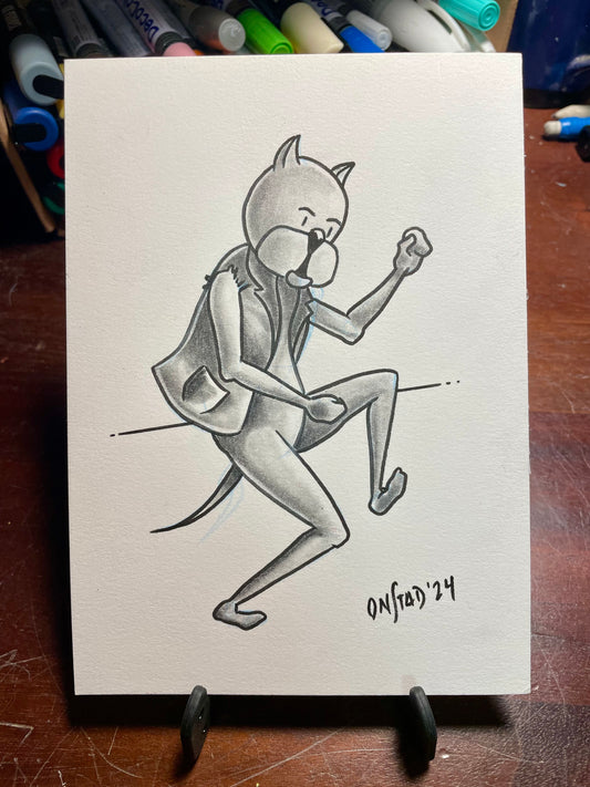 Legs the Businessman II, 5x7"