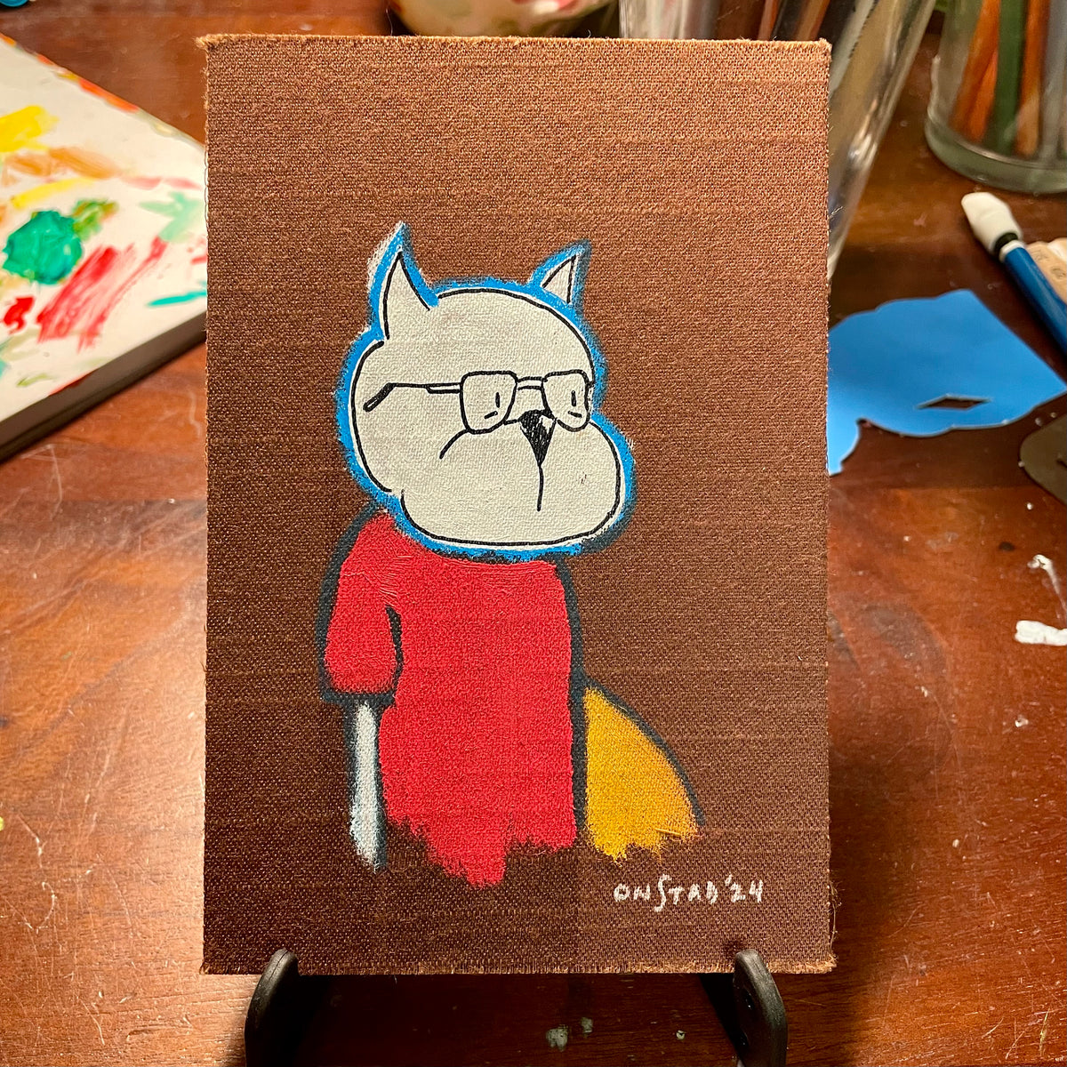 Roast Beef, Portrait of a Scared Man, 4x6"