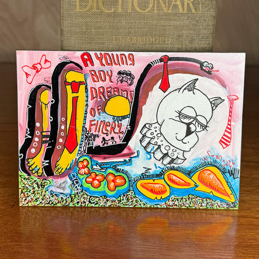 A Young Boy Dreams Of Finery, 5x7"