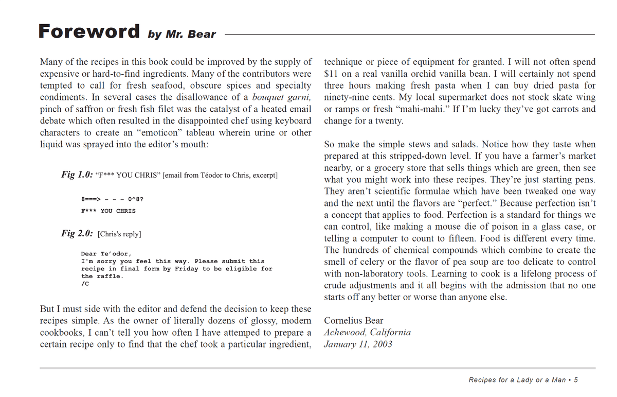 Cookbook Vol. I