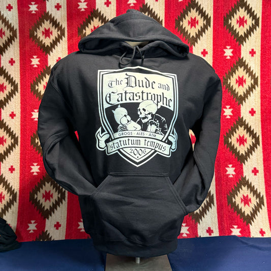 Dude & Catastrophe one-off hoody test pressing B, size Medium (gray ink)