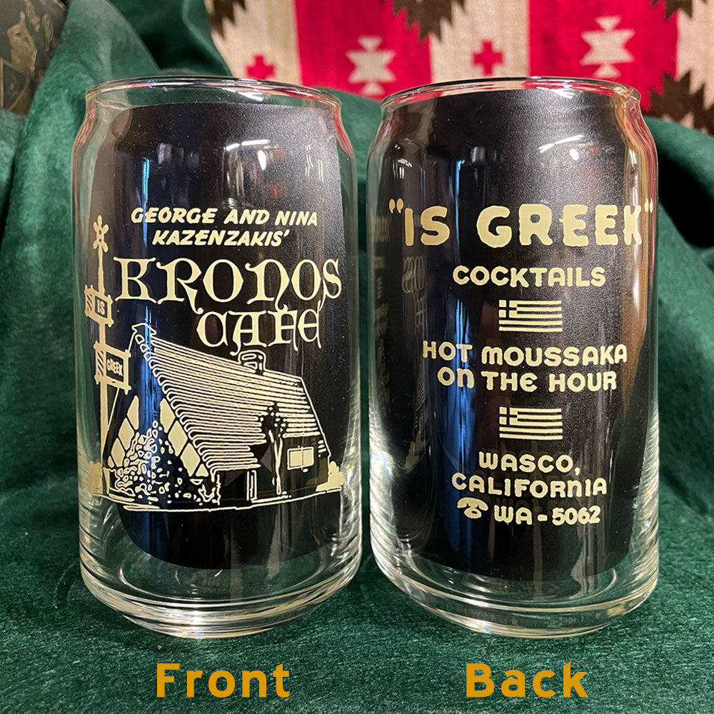 16oz Glass - Kronos Cafe