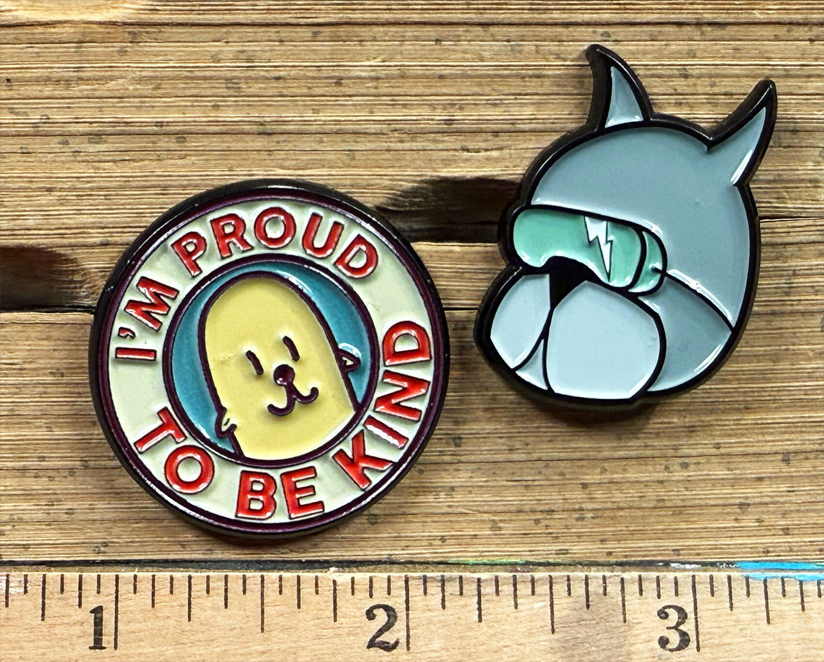 Enamel Pin Pair - Philippe + Roast Beef