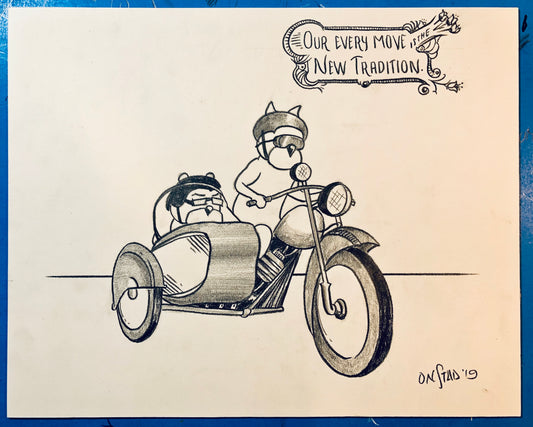 New Tradition, Original 8x10, pencils on matte board, 11/6/2019