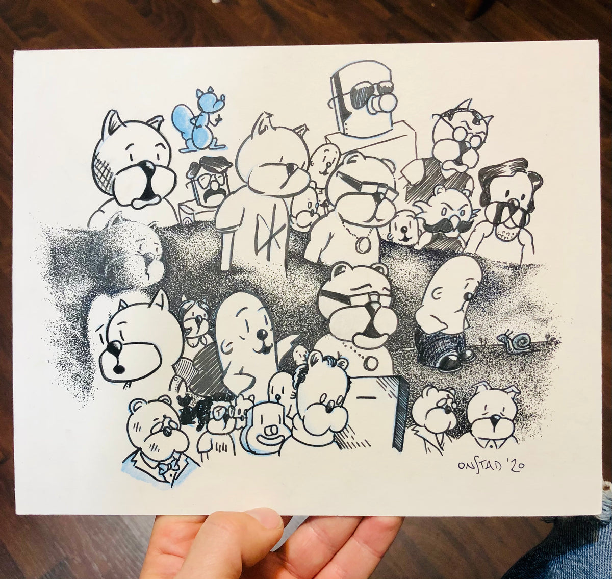 The Gang’s All Here, 8x10”