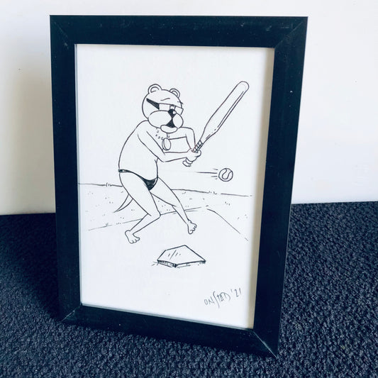 Framed Ray Original -  Neither Mathlete Nor Athlete