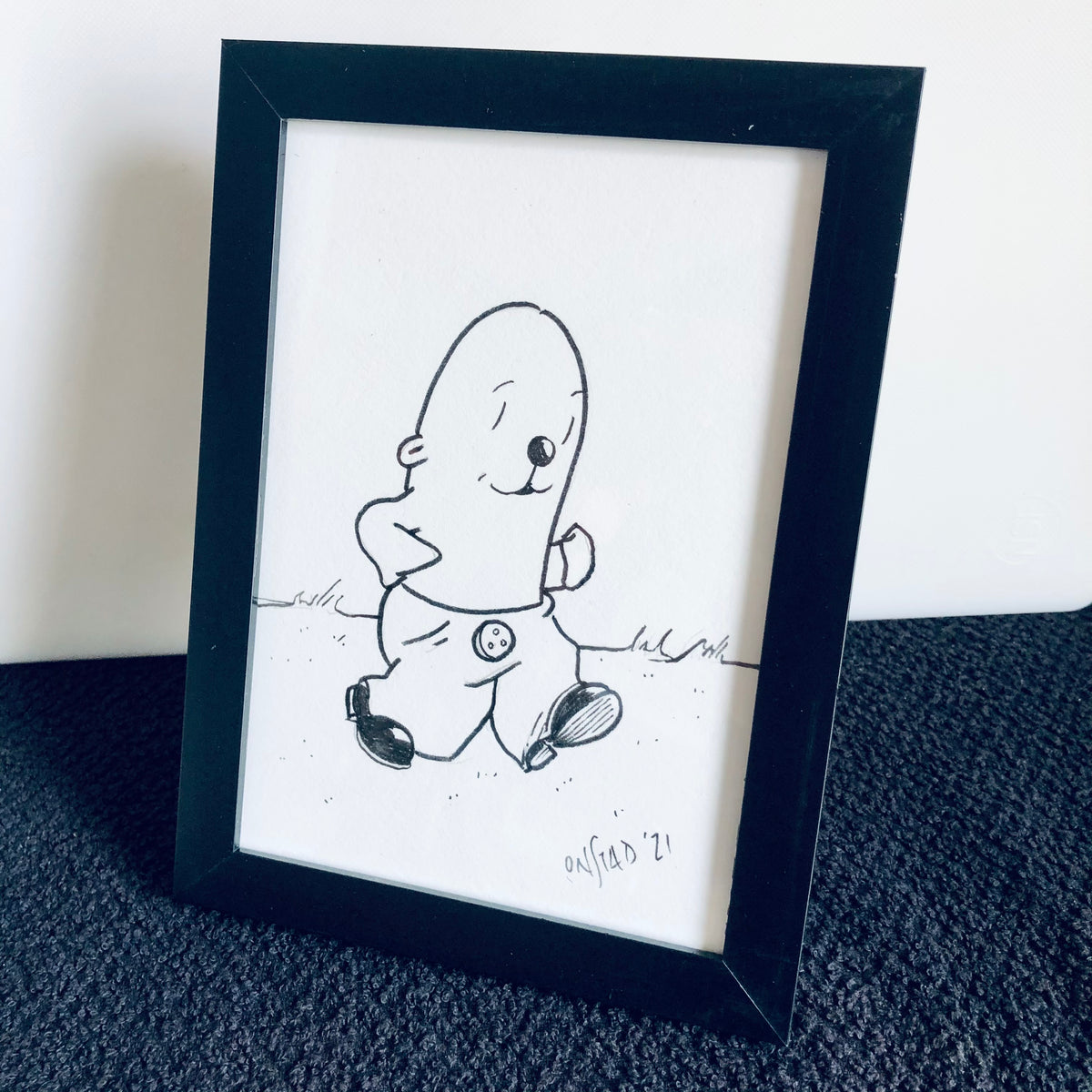 Framed Philippe Original 03292021 - Walk-Around Boy