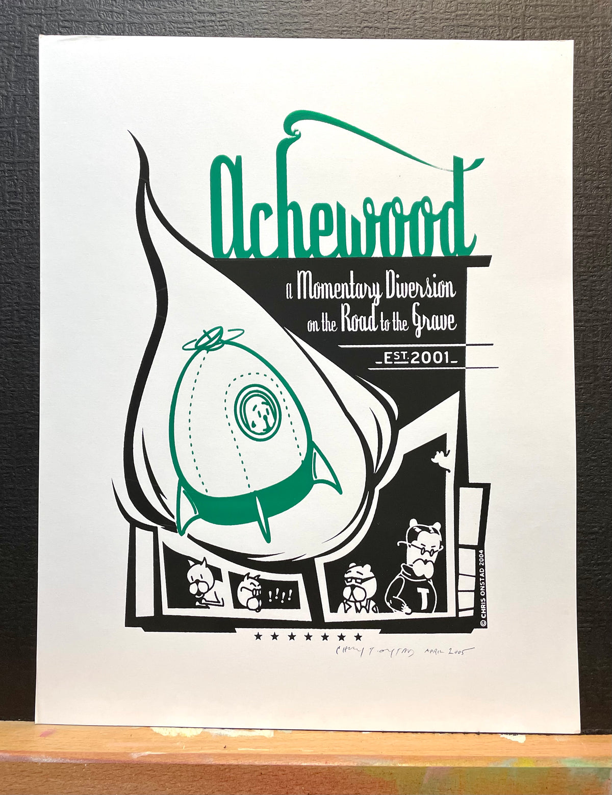 2005 Vintage Silkscreen - Momentary Diversion - Multiple Colors