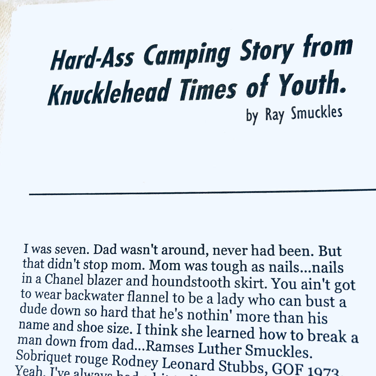 Self-Published Volume 7, Mint