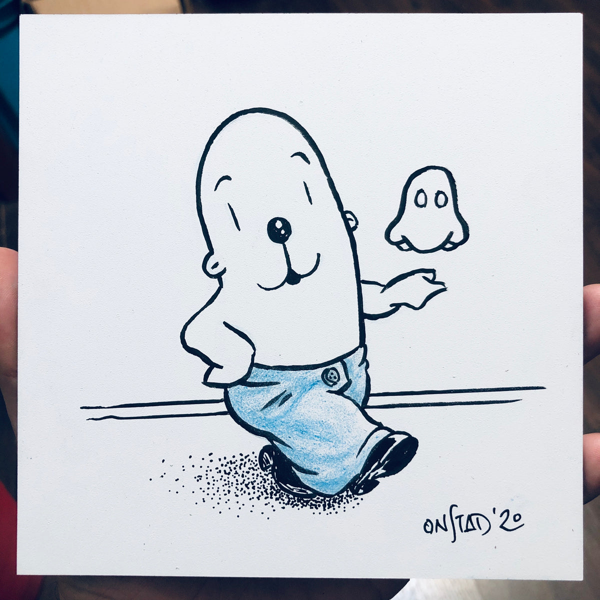 Philippe an' Lil Ghost Buddy, From Onstad's Blue Pants Period