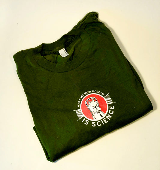 Unisex Science T, Large, Olive
